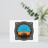 Attitude Indicator Briefkaart (Staand voorkant)