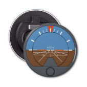 Attitude Indicator Vliegtuig vlieginstrument Button Flesopener (Voorkant)