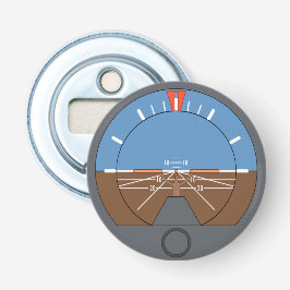 Attitude Indicator Vliegtuig vlieginstrument Button Flesopener