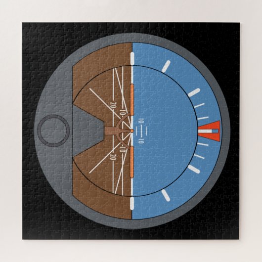 Attitude Indicator Vliegtuig vlieginstrument Legpuzzel (Horizontaal)