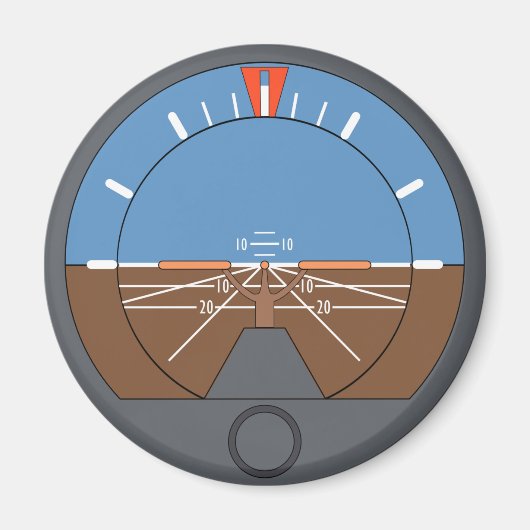 Attitude Indicator Vliegtuig vlieginstrument Magneet (Voorkant)