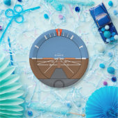 Attitude Indicator Vliegtuig vlieginstrument Papieren Bordje (Feest)