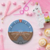 Attitude Indicator Vliegtuig vlieginstrument Papieren Bordje (Feest)