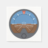 Attitude Indicator Vliegtuig vlieginstrument Servet (Voorkant)