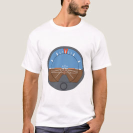 Attitude Indicator Vliegtuig vlieginstrument T-shirt