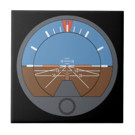 Attitude Indicator Vliegtuig vlieginstrument Tegeltje