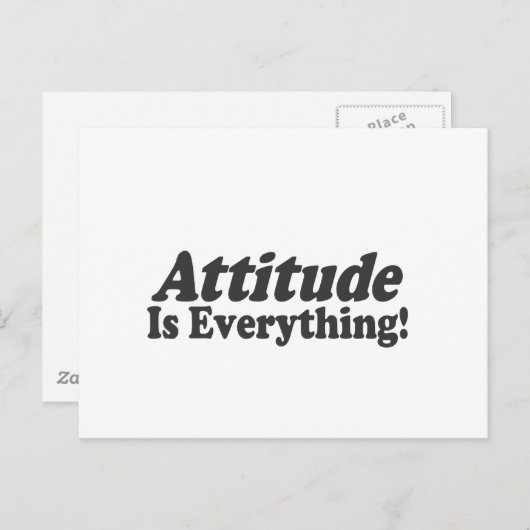 Attitude is alles! briefkaart (Voorkant / Achterkant)