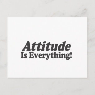 Attitude is alles! briefkaart