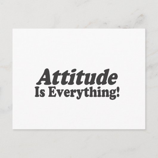 Attitude is alles! briefkaart (Voorkant)