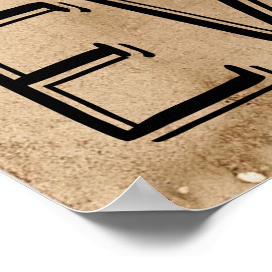 Attitude is Alles grappige beer  Poster (Hoek)