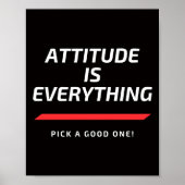 Attitude is alles poster (Voorkant)