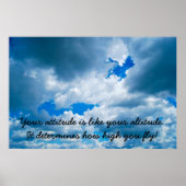 Attitude is alles poster (Voorkant)