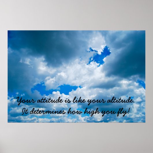 Attitude is alles poster (Voorkant)