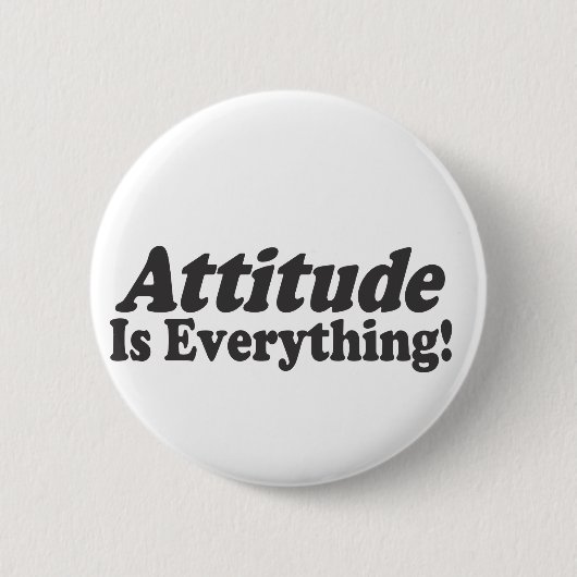 Attitude is alles! ronde button 5,7 cm (Voorkant)