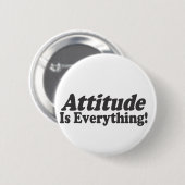 Attitude is alles! ronde button 5,7 cm (Voorkant /achterkant)