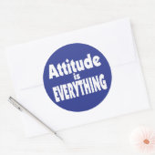 Attitude is alles ronde sticker (Envelop)