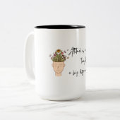 Attitude is een klein ding Mok Design (Voorkant links)