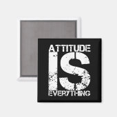 Attitude Is Everything - Insrational Quote Gift - Magneet (Voorkant / Achterkant)