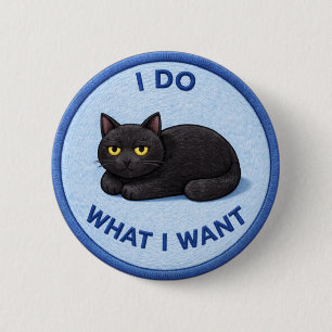 Attitude Kat Ronde Button 5,7 Cm