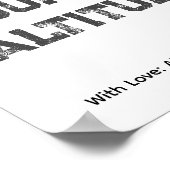 Attitude motivatie gezegde poster (Hoek)