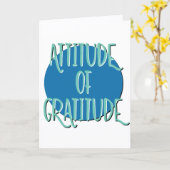 Attitude of Gratitude Recovery Slogan Jubileum Kaart (Gele Bloem)