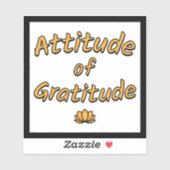Attitude of Gratitude Sticker (Vel)