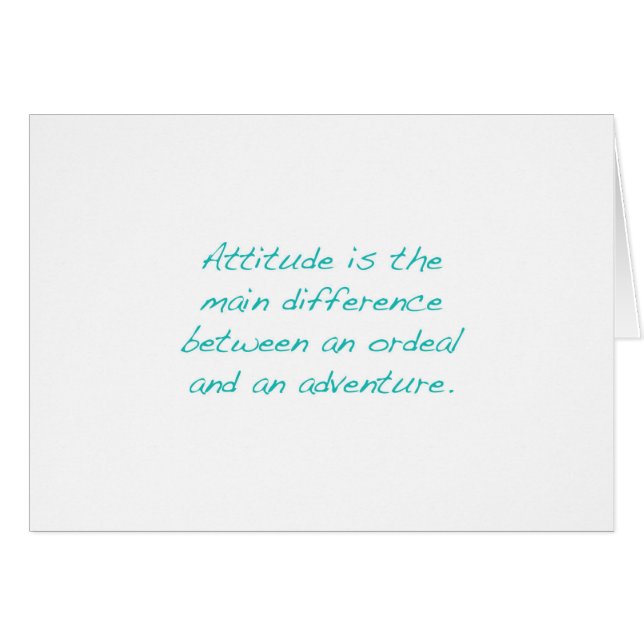 Attitude — ordeal of avontuur (groen) (Voorkant Horizontaal)