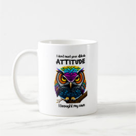 Attitude Owl-Mok Koffiemok
