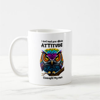 Attitude Owl-Mok Koffiemok