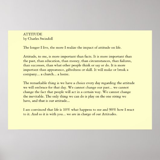 Attitude Poster (Voorkant)