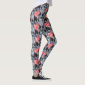 Attitude Roxxs Unisex Leggings "Patriot Skulls" (Rechts)