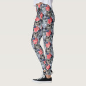 Attitude Roxxs Unisex Leggings "Patriot Skulls" (Links)