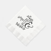 Attitude ruik de Rozen Motivatie leven Quote Servetten (Hoek)