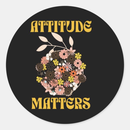 Attitude S-Sticker Ronde Sticker (Voorkant)