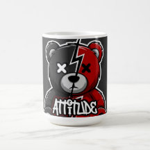 Attitude Split Beer | Bliksem X-Ogen Teddy Grafiek