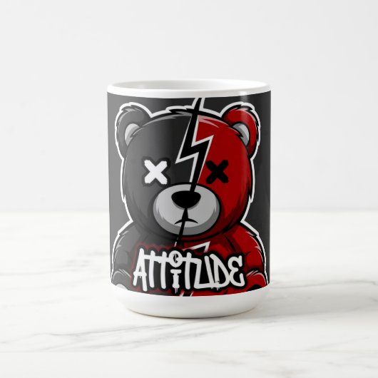 Attitude Split Beer | Bliksem X-Ogen Teddy Grafiek Koffiemok (Center)