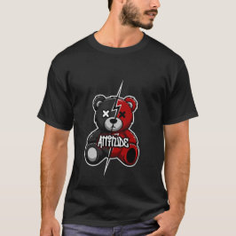 Attitude Split Beer | Bliksem X-Ogen Teddy Grafiek T-shirt