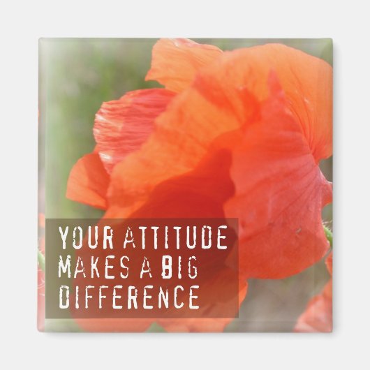 Attitude Verschil Poppy Magnet (Voorkant)