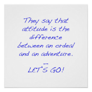 Attitude - verschil tussen Ordeal en Adventure Poster