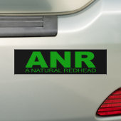 Attitudes - "A Natural Redhead" Bumpersticker (Op auto)