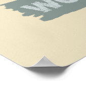 ATTITUDES aangepast monogram motivatie poster (Hoek)