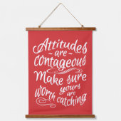 ATTITUDES aangepaste kleur Hangend Wandkleed (Voorkant)