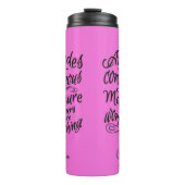 ATTITUDES aangepaste monogram en kleurentummer Thermosbeker (Voorkant)