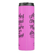 ATTITUDES aangepaste monogram en kleurentummer Thermosbeker (Achterkant)