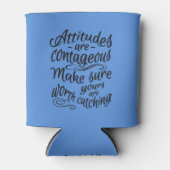 ATTITUDES aangepaste monogram motivatie koelbox Blikjeskoeler (Voorkant)