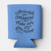 ATTITUDES aangepaste monogram motivatie koelbox Blikjeskoeler (Achterkant)