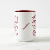 ATTITUDES aangepaste monogram motivatie mokken (Midden)