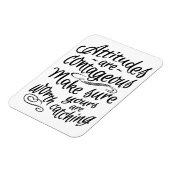 ATTITUDES aangepaste motivatie magneet in kleur (Linkerzijde)