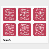 ATTITUDES aangepaste motivatie stickers voor kleur (Vel)