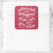 ATTITUDES aangepaste motivatie stickers voor kleur (Tas)
